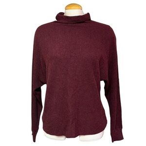 NWT - Reitmans Mock Neck Maroon Sweater